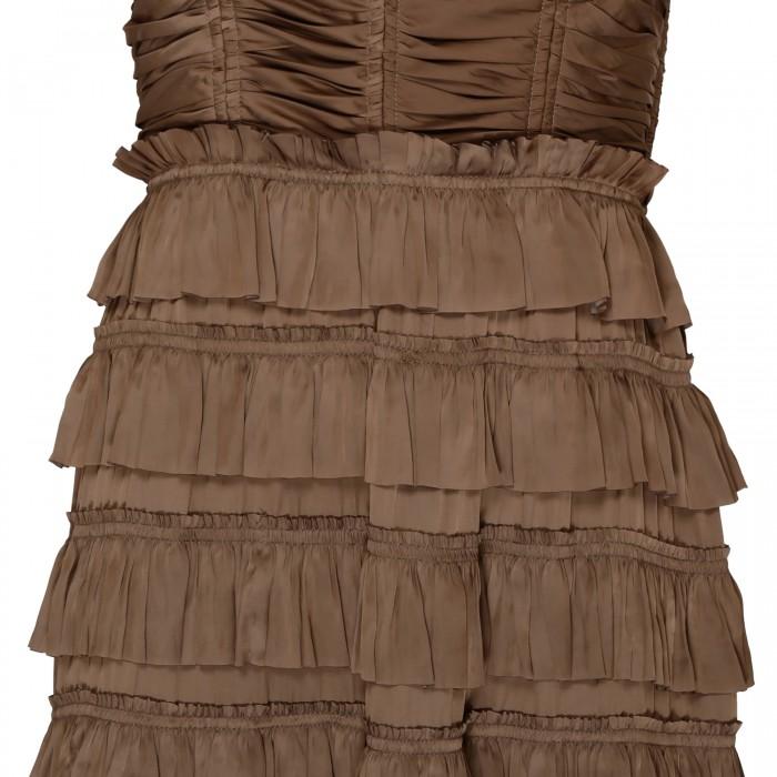 Le Noir Cortina Camile Taupe Hue Gown