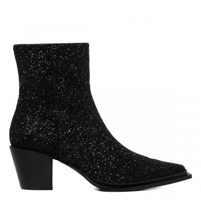 le noir cortina Cece glittery booties