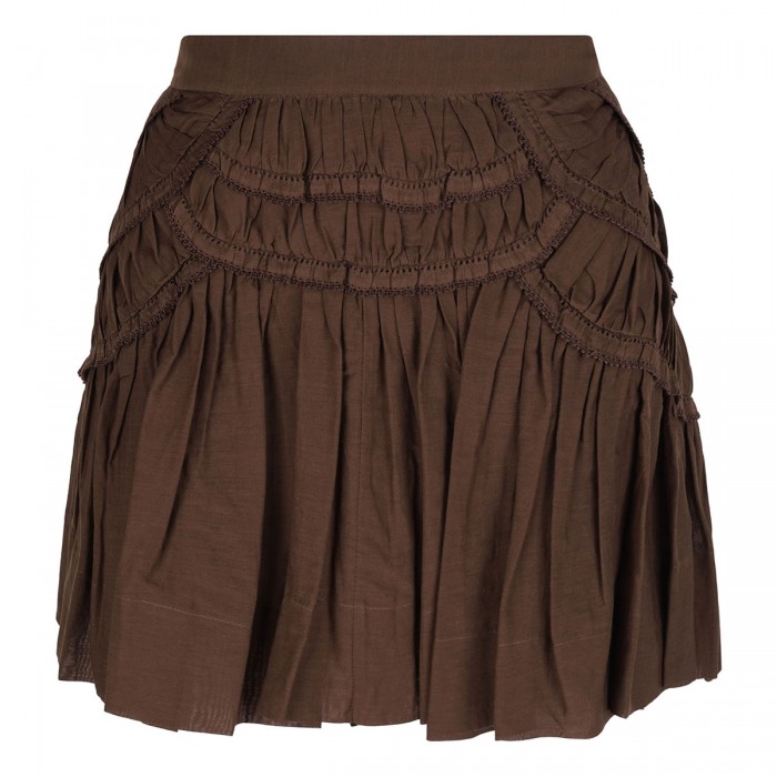 le noir cortina Ceola cotton voile skirt