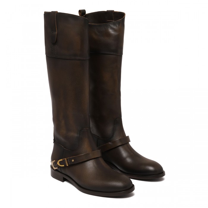 Le Noir Cortina Charlie Leather Boots