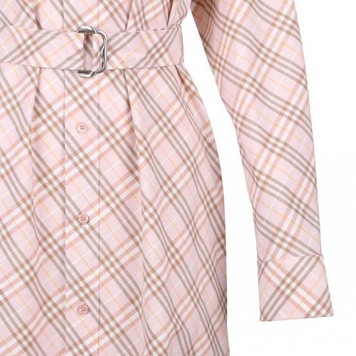 Le Noir Cortina Check Cotton Shirt Dress