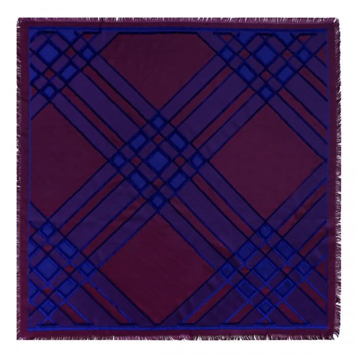 le noir cortina Check silk-blend scarf
