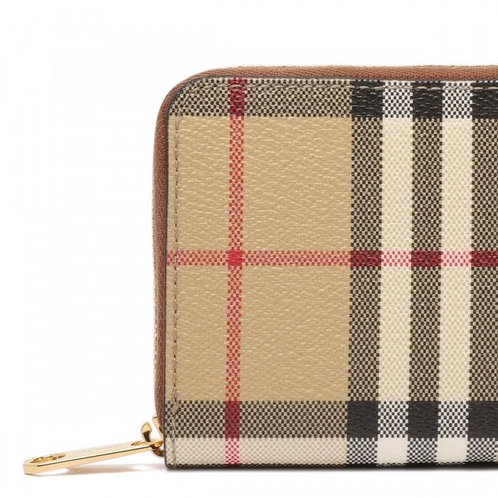 Le Noir Cortina Check Small Zip Wallet