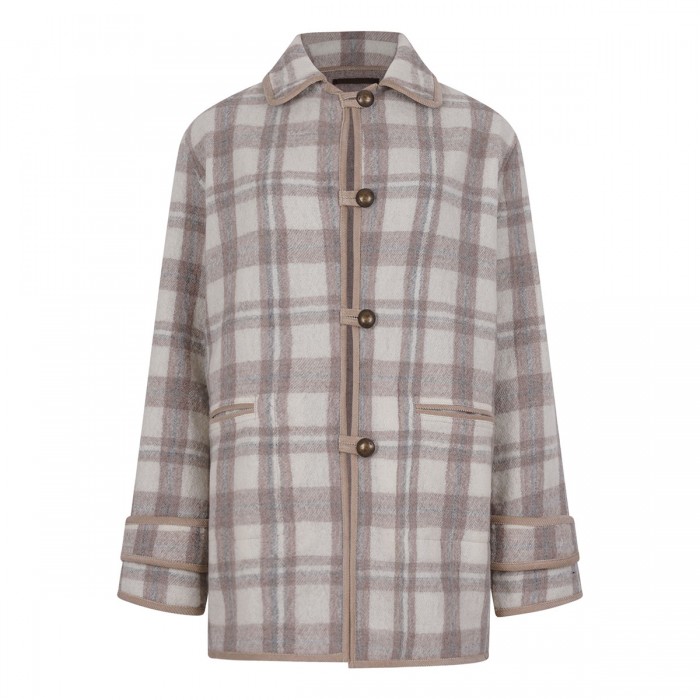 le noir cortina Check wool jacket