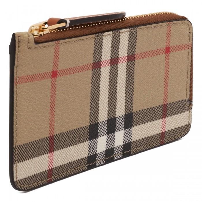 Le Noir Cortina Check Zipped Card Case