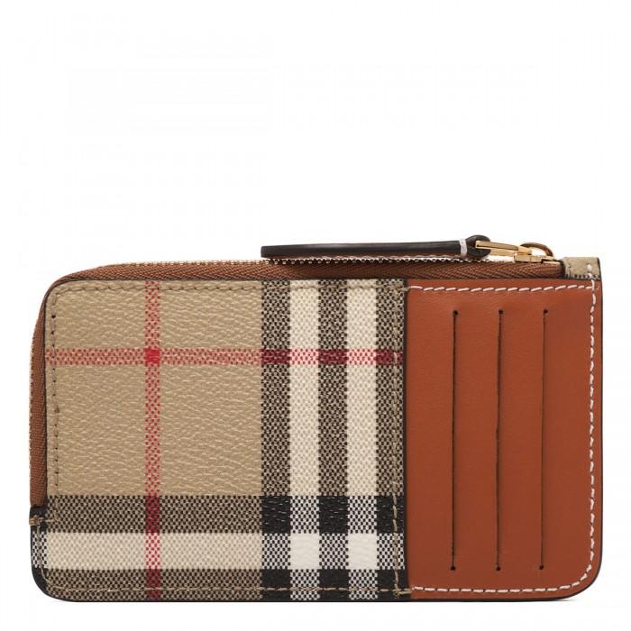 Le Noir Cortina Check Zipped Card Case