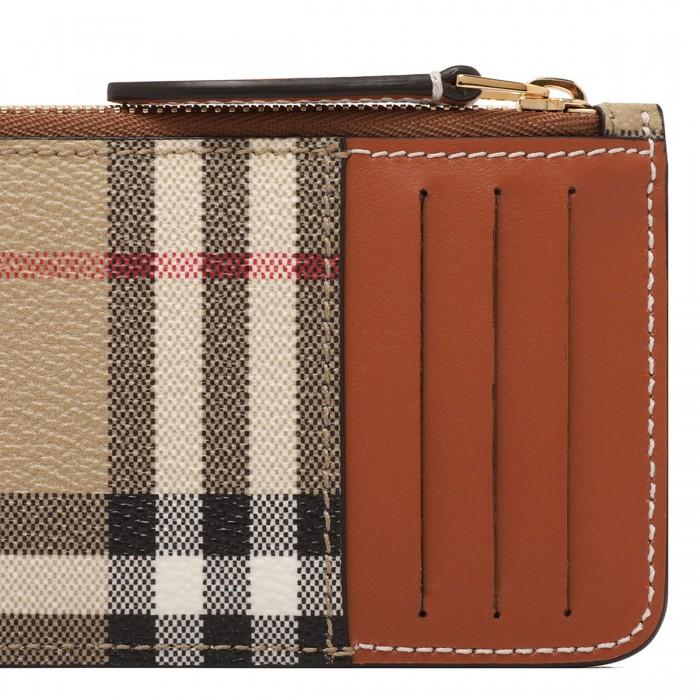 Le Noir Cortina Check Zipped Card Case