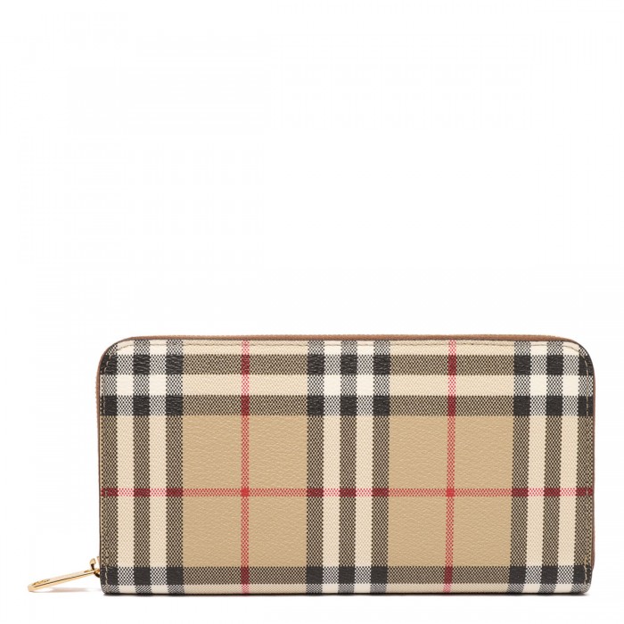 le noir cortina Check zipped wallet