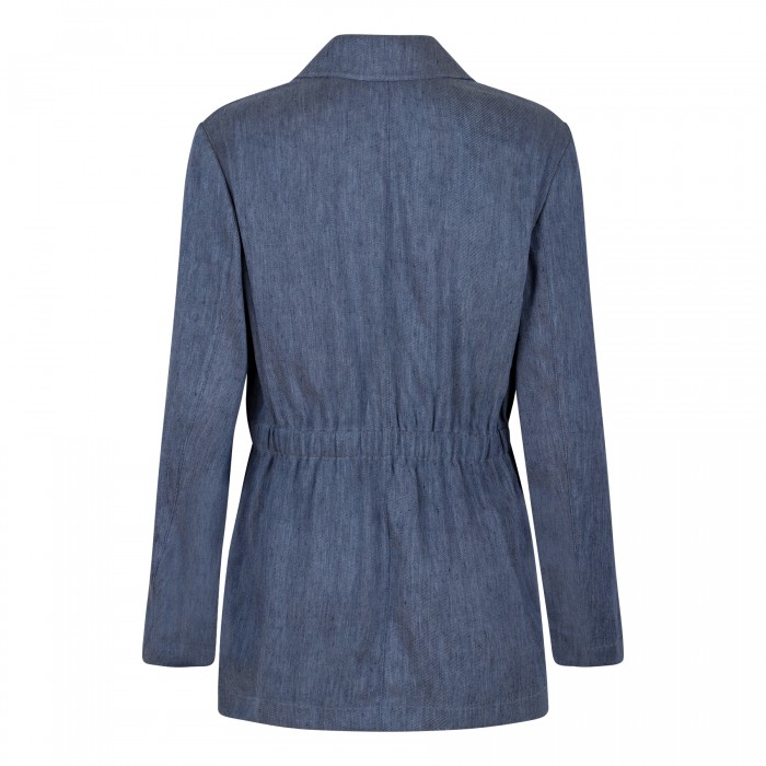 Le Noir Cortina Cinched Denim Jacket