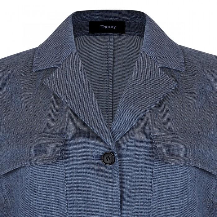 Le Noir Cortina Cinched Denim Jacket