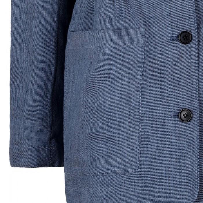 Le Noir Cortina Cinched Denim Jacket