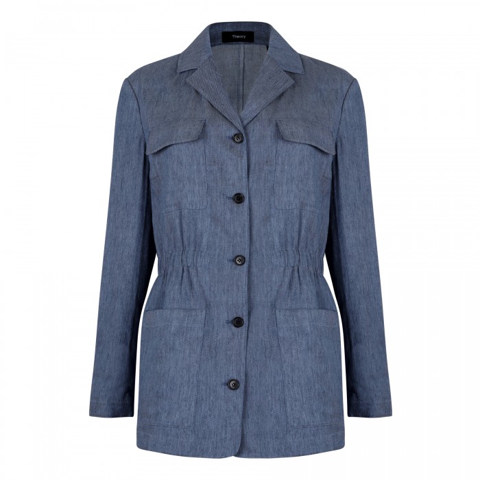 le noir cortina Cinched denim jacket