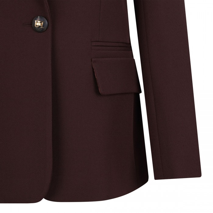 Le Noir Cortina Coffee Hue Gabardine Blazer