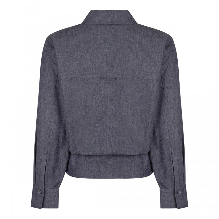 Le Noir Cortina Collared Wrap Top