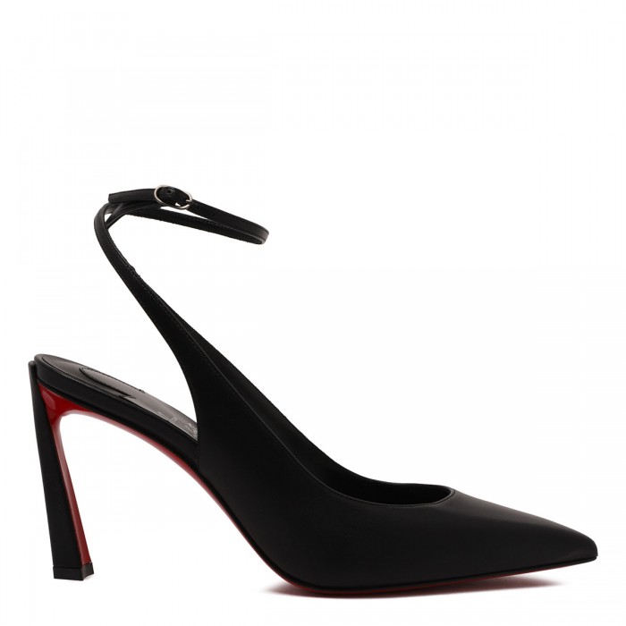le noir cortina Condora 85 Strap pumps