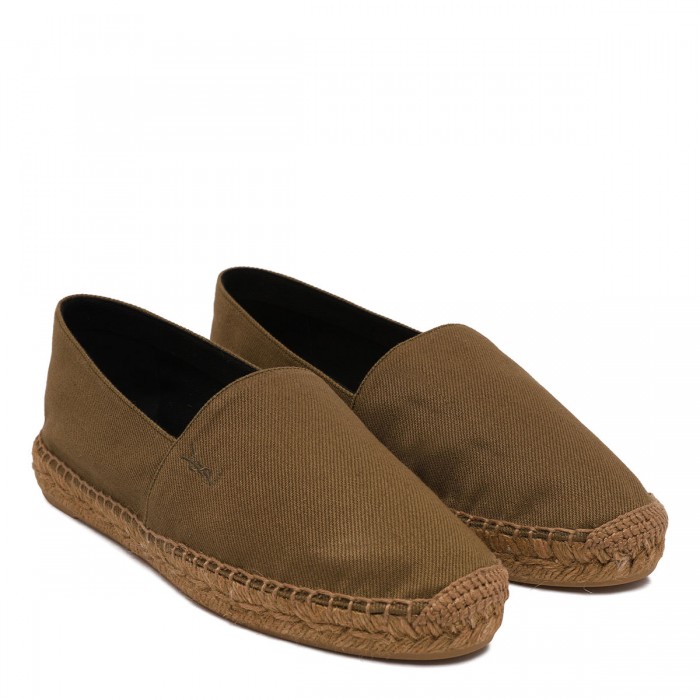 Le Noir Cortina Cotton Gabardine Espadrillas