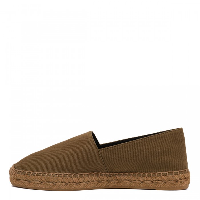 Le Noir Cortina Cotton Gabardine Espadrillas
