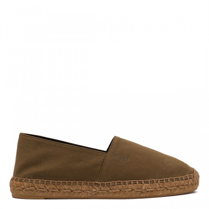 le noir cortina Cotton gabardine espadrillas
