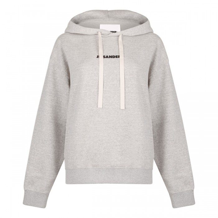 le noir cortina Cotton logo hoodie
