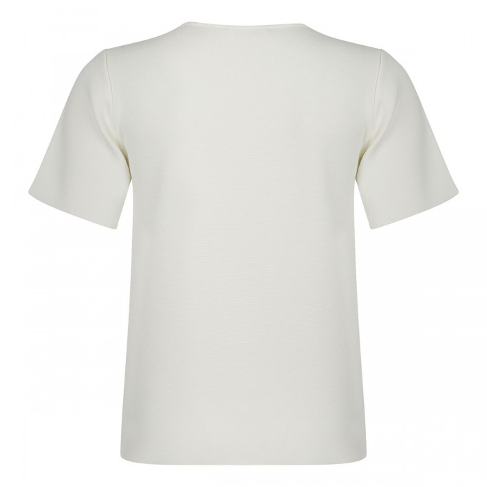 Le Noir Cortina Cream White Viscose Blend Top