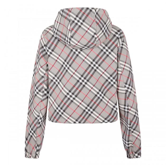 Le Noir Cortina Cropped Reversible Check Jacket