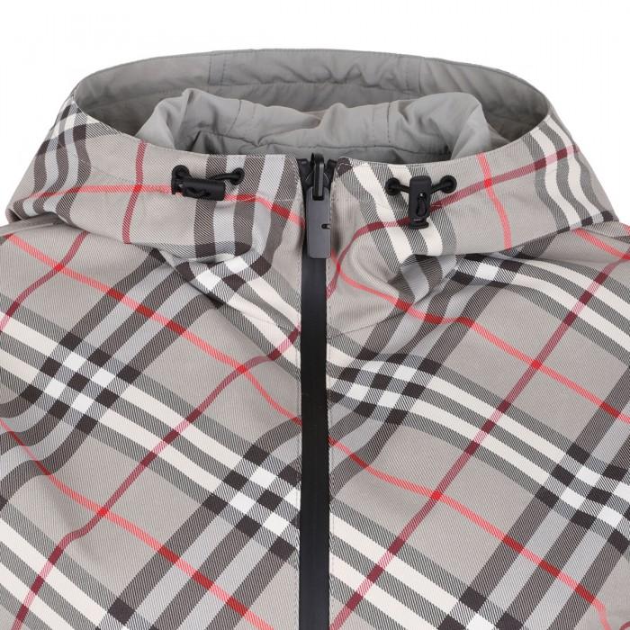 Le Noir Cortina Cropped Reversible Check Jacket