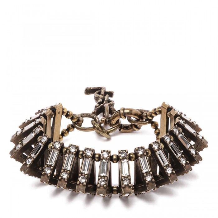 le noir cortina Crystal pyramid bracelet
