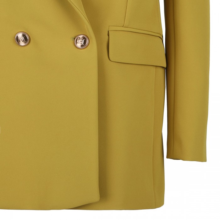 Le Noir Cortina Curry Hue Crepe Blazer