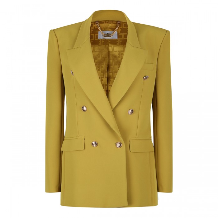 le noir cortina Curry hue crepe blazer