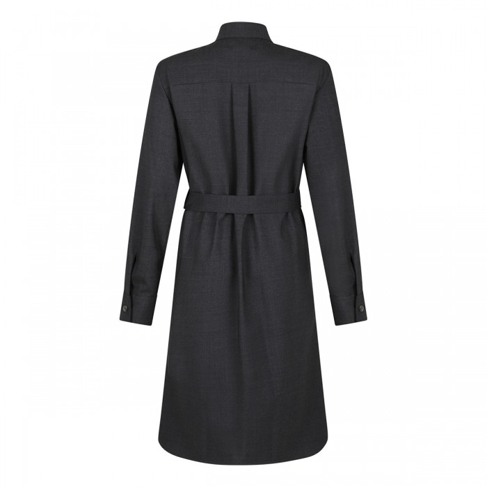 Le Noir Cortina Dark Gray Shirt Dress