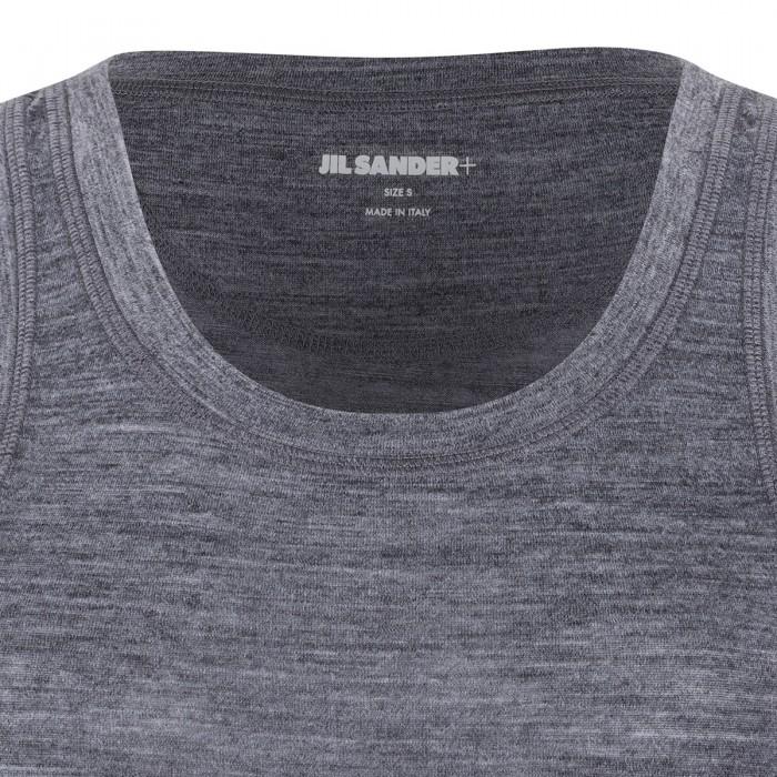 Le Noir Cortina Dark Gray Wool Blend Top