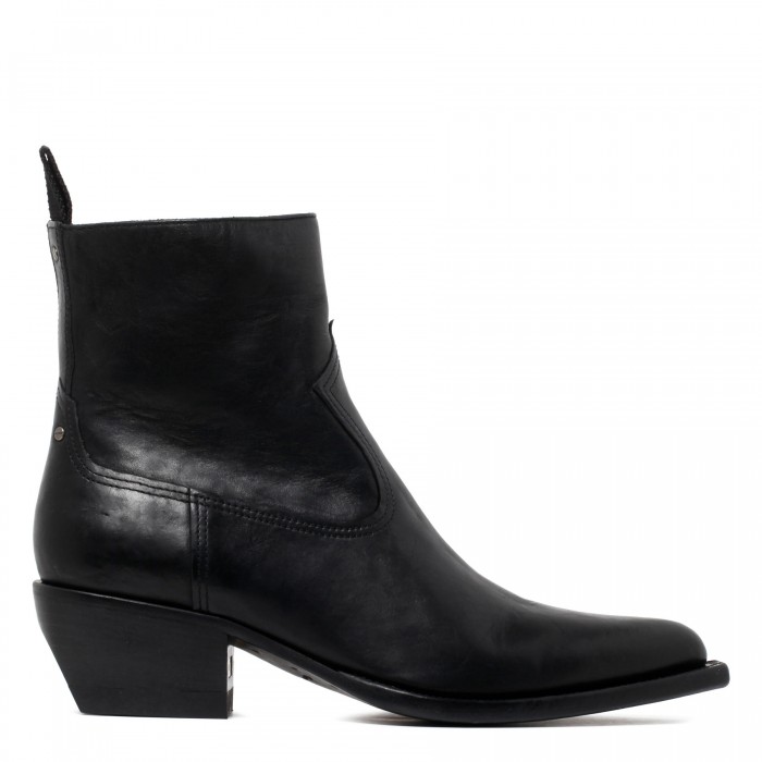 le noir cortina Debbie leather booties