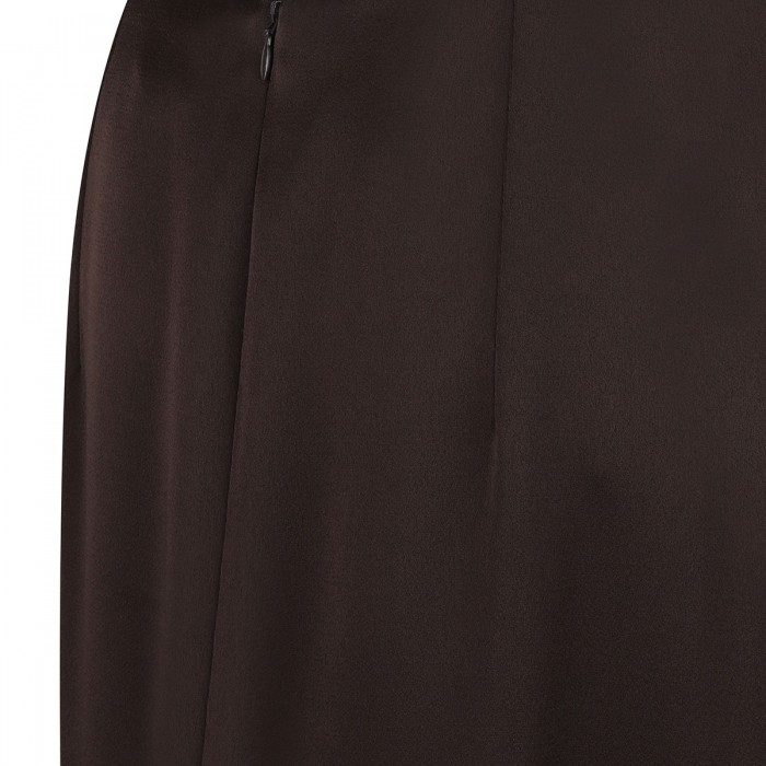 Le Noir Cortina Deep Brown Pencil Skirt