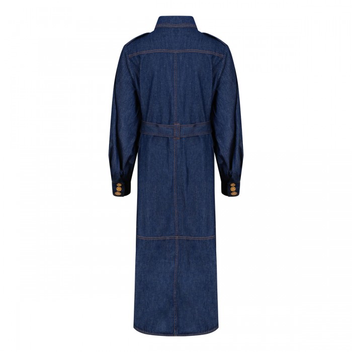 Le Noir Cortina Denim Cargo Midi Dress