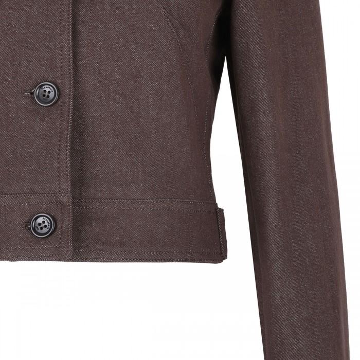 Le Noir Cortina Denim-effect Cropped Jacket