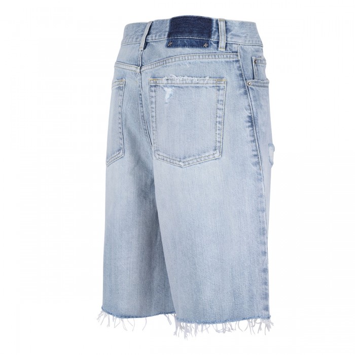 Le Noir Cortina Distressed Denim Shorts