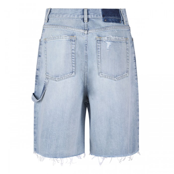 Le Noir Cortina Distressed Denim Shorts