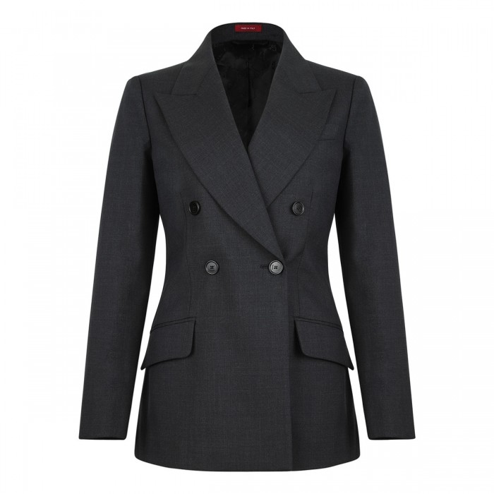 le noir cortina Double-breasted wool jacket