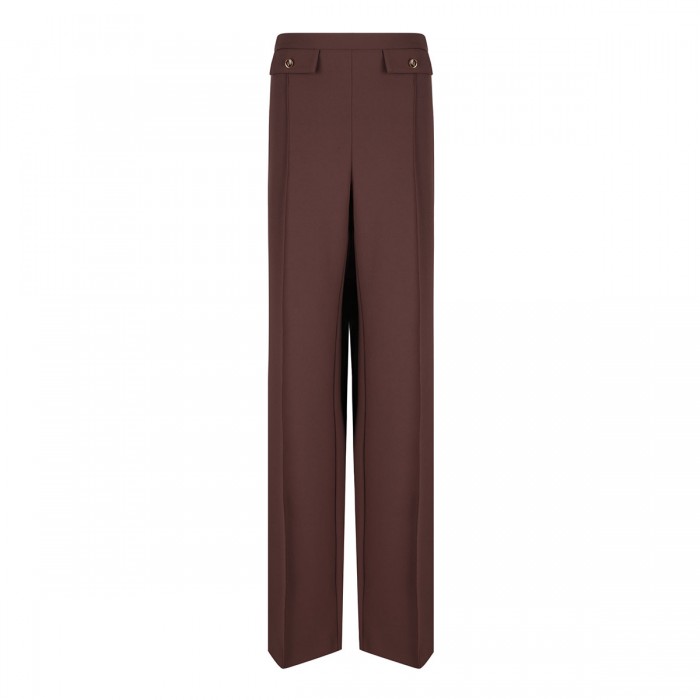 le noir cortina Double crepe pants