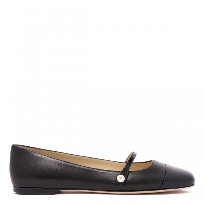le noir cortina Elisa flat ballerinas