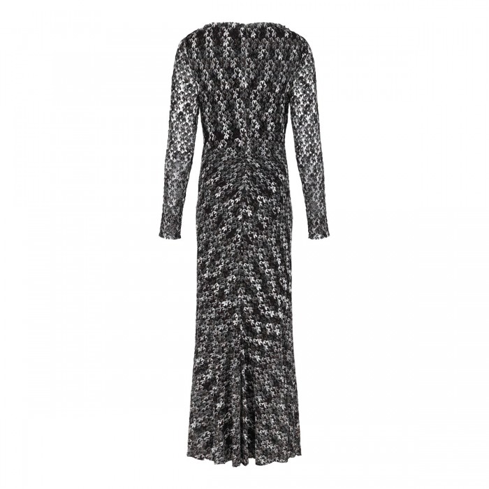 Le Noir Cortina Embroidered Lace Long Dress