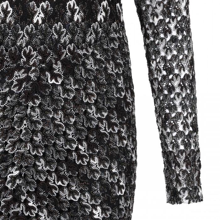 Le Noir Cortina Embroidered Lace Long Dress