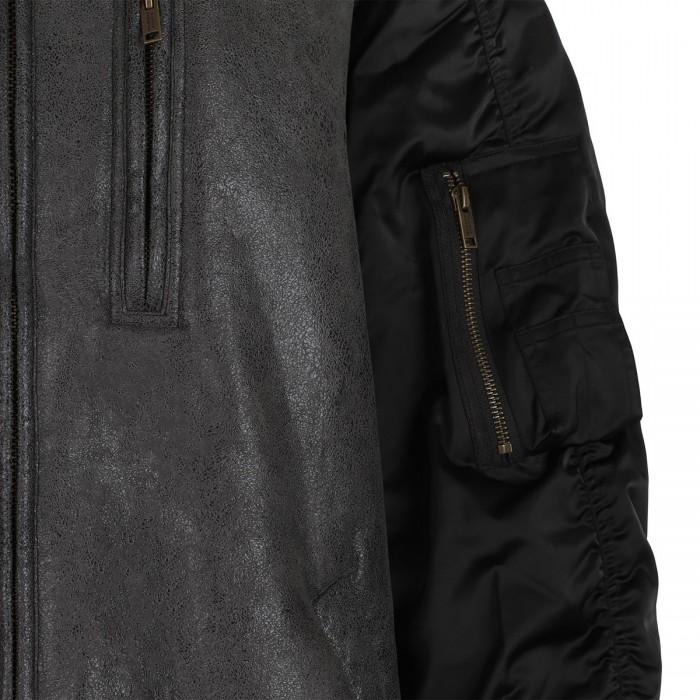 Le Noir Cortina Evina Shearling And Nylon Coat