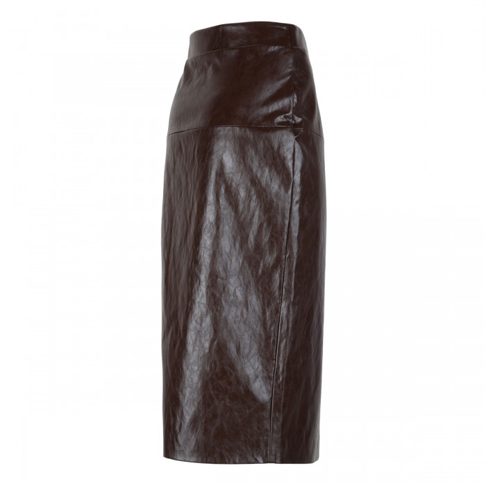 Le Noir Cortina Faux Leather Pencil Skirt