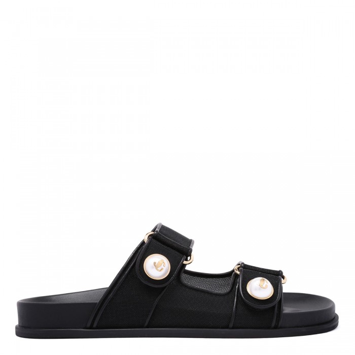 le noir cortina Fayence slide sandals