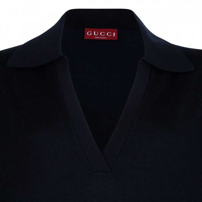 Le Noir Cortina Fine Wool Polo Top