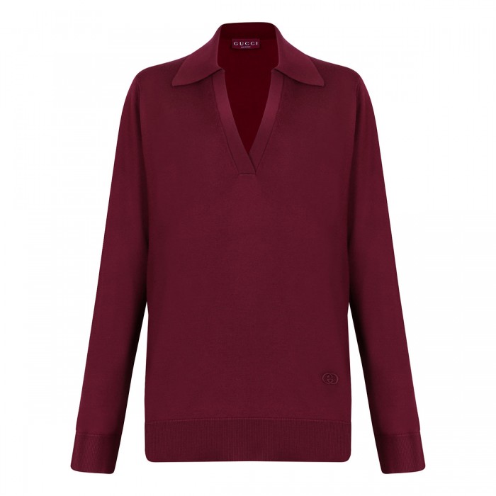 le noir cortina Fine wool polo top