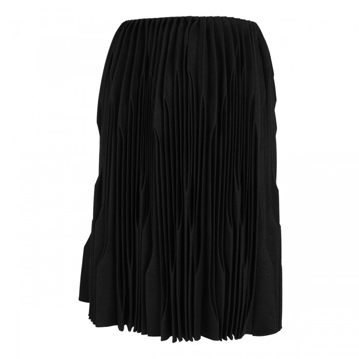 Le Noir Cortina Flannel Wool Pleated Skirt