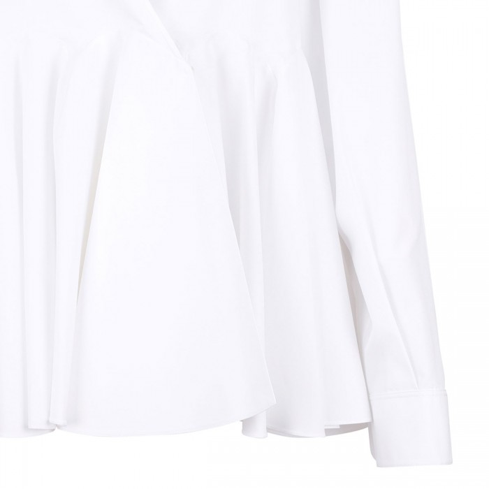 Le Noir Cortina Flared Poplin Shirt