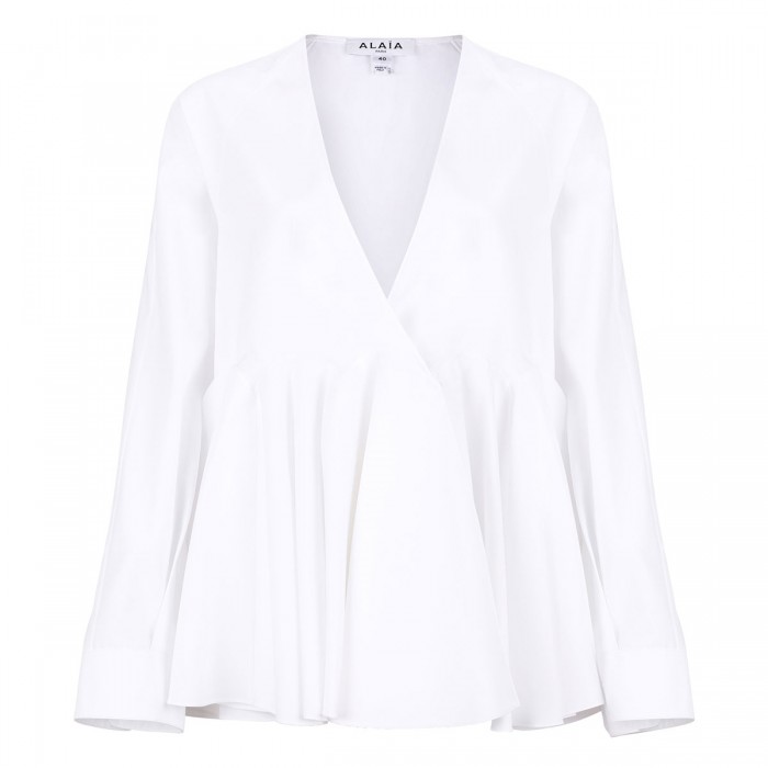 le noir cortina Flared poplin shirt